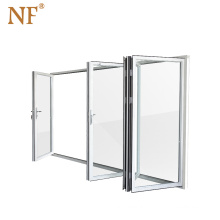 Foshan aluminum folding door garage exterior accordion doors